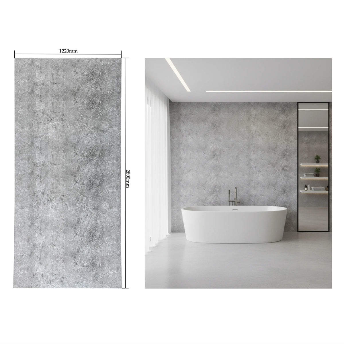 Dark Concrete – PVC falpanel