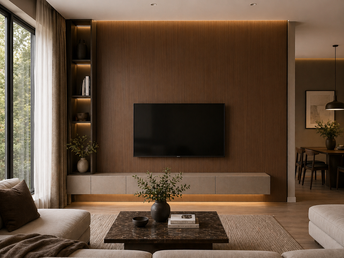 Walnut Line Seamless – Prémium WPC falpanel bambuszrostból