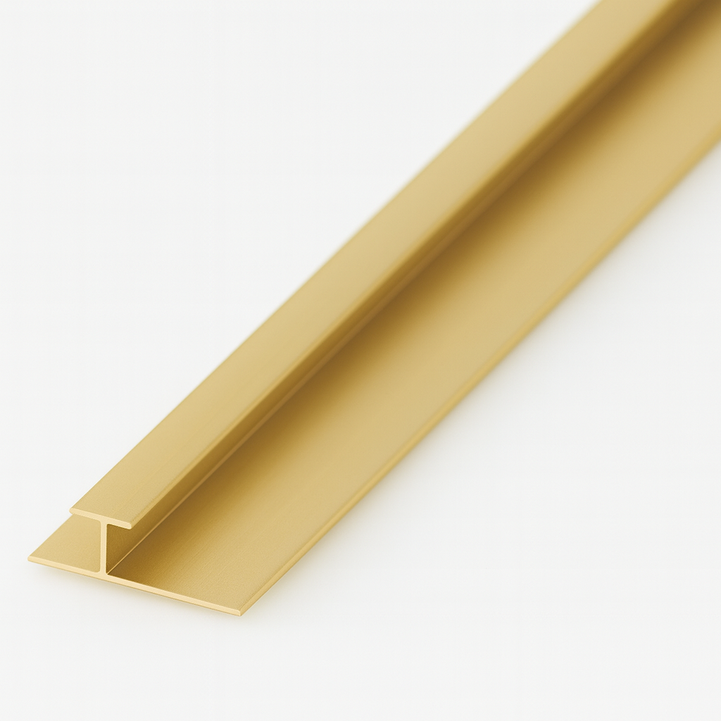 Összekötő léc – H profil PVC panelekhez (arany / ezüst)