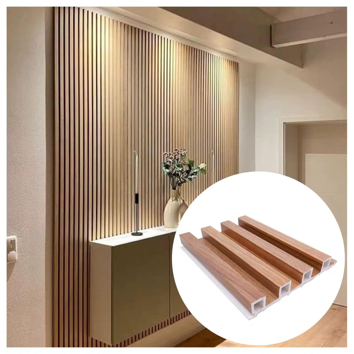 Warm Teak – 3D WPC falpanel